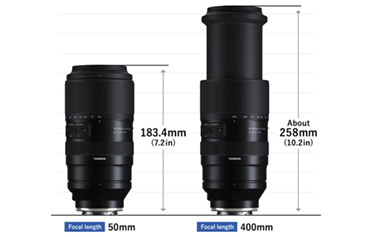 Desarrollo del nuevo objetivo Tamron ultra-telezoom 50-400mm F/4.5-6.3 Di III VC VXD